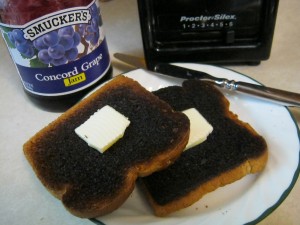 Mmm, toast with jam & butter